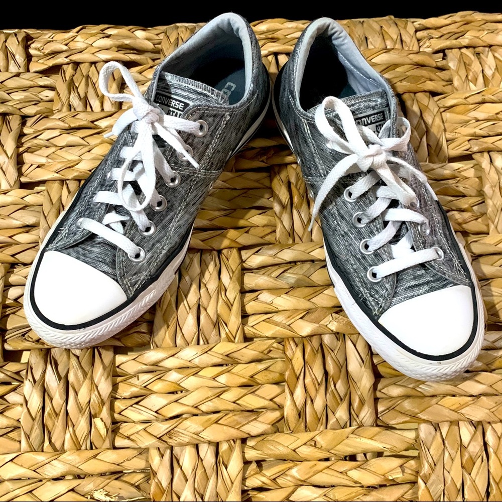 Converse Chuck Taylor All Stars Black Grey  White sneakers Size 7